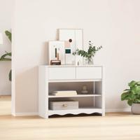 Wandtafel Drammen Wit 89,5 x 37 x 73 cm Massief grenenhout
