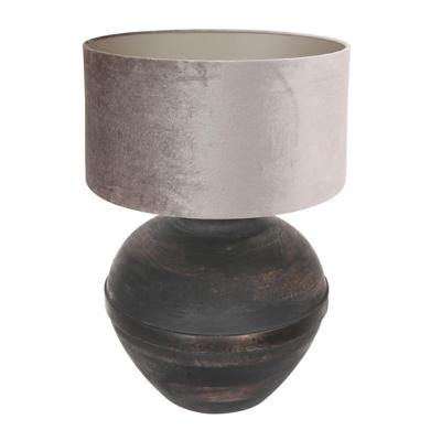 Steinhauer Chique schemerlampLyons B met taupe velours kap - 3469ZW