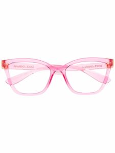 Dolce & Gabbana Eyewear lunettes de vue à monture carrée transparentes - Rose