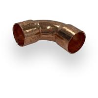 Riko Bocht Roodkoper 22 x 22 mm 90 graden