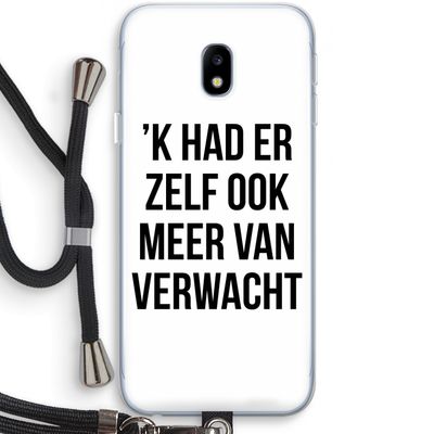 Meer verwacht: Samsung Galaxy J3 (2017) Transparant Hoesje met koord