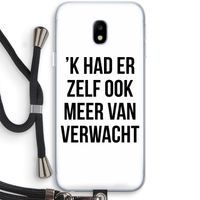 Meer verwacht: Samsung Galaxy J3 (2017) Transparant Hoesje met koord