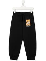 Moschino Kids pantalon de jogging à imprimé Teddy Bear - Noir