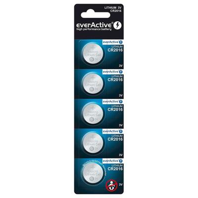 Mini lithium batterij everActive CR2016- blister 5 st.