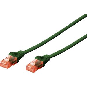 Digitus DK-1617-020/G RJ45 Netwerkkabel, patchkabel CAT 6 U/UTP 2.00 m Groen Vlambestendig, Halogeenvrij, Rond, Verdraaide paren, Onafgeschermd 1 stuk(s)