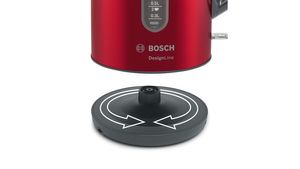 TWK4P434 deep red/gr  - Water cooker 1,7l 2400W cordless TWK4P434 deep red/gr