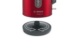 Bosch TWK4P434 waterkoker 1,7 l 2400 W Zwart, Rood