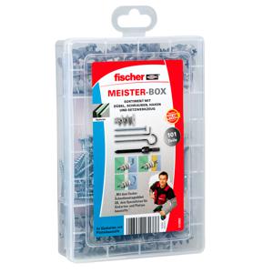 Fischer 513892 Meister-Box met GK-pluggen, schroeven, winkelhaken en ronde haken 101 onderdelen