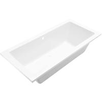Xellanz Santino SQ Inbouw Duo Ligbad - 190x90x49cm - Acryl - Glans Wit