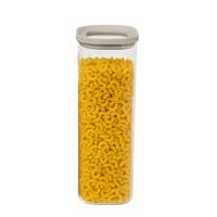 5Five Voorraadpot - keuken/voedsel - glas - 2000 ml - luchtdichte deksel - transparant/beige