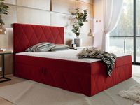 Boxspring SIMONA 180x200 cm rood - thumbnail