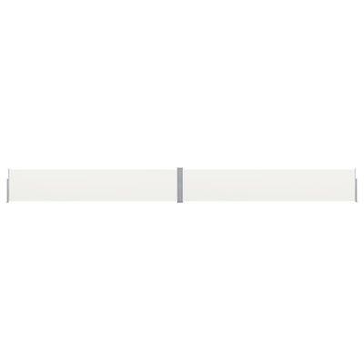 VidaXL Tuinscherm uittrekbaar 140x1200 cm crème