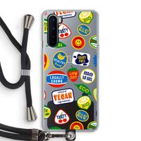 Fruitsticker: OnePlus Nord Transparant Hoesje met koord