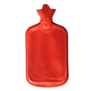 Warmwaterkruik - oranjerood - 18 x 36 cm - 2 liter - kruiken - warm water