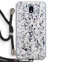 Gespikkelde marmer: Samsung Galaxy J5 (2017) Transparant Hoesje met koord