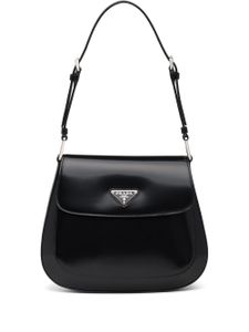 Prada sac porté épaule Cleo en cuir - Noir