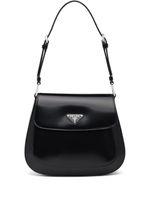 Prada sac porté épaule Cleo en cuir - Noir - thumbnail