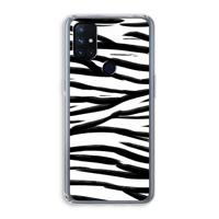 Zebra pattern: OnePlus Nord N10 5G Transparant Hoesje - thumbnail