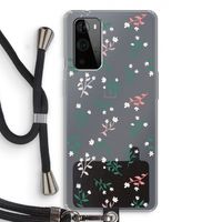 Small white flowers: OnePlus 9 Pro Transparant Hoesje met koord