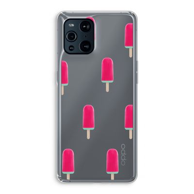 Waterijsje: Oppo Find X3 Pro Transparant Hoesje