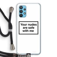 Safe with me: Samsung Galaxy A32 4G Transparant Hoesje met koord