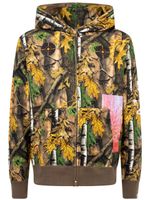 A BATHING APE® hoodie Forest Camo Wide à fermeture zippée - Marron - thumbnail