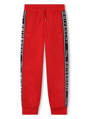 Givenchy Kids x Disney pantalon de jogging à bande logo - Rouge