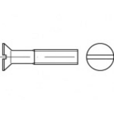 TOOLCRAFT TO-9979629 Verzonken schroeven M16 40 mm Sleuf RVS A4 10 stuk(s)