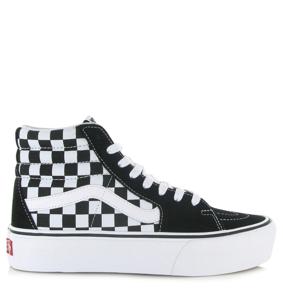 Vans Vans - UA SK8-Hi Platform 2.0 checker Zwart Canvas Hoge sneakers Dames