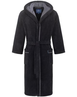 Morgenstern Morgenstern DANIEL Heren Badjas schwarz/anthrazit XL