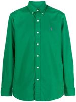 Polo Ralph Lauren chemise en coton à logo Polo Pony brodé - Vert - thumbnail