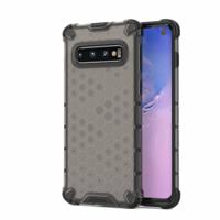 Honingraat schokbestendige PC + TPU geval voor Galaxy S10 (zwart)