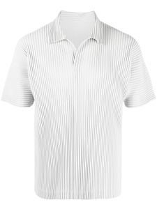 Homme Plissé Issey Miyake polo à design plissé - Gris