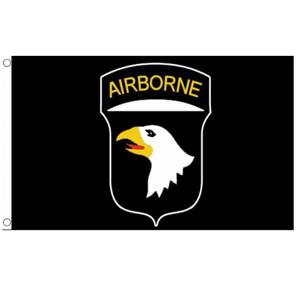 Leger Militairen versiering thema vlag - 101st Airborne Division vlag - 150 x 90 cm