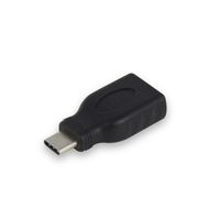 ACT AC7355 tussenstuk voor kabels USB-A USB-C Zwart - thumbnail