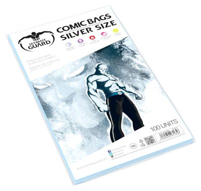 Ultimate Guard Comic Bags Standard (100) - Silver Size