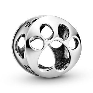 Pandora 798869C00 Bedel Pootafdruk opengewerkt zilver