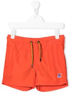 K Way Kids short de bain à logo imprimé - Orange