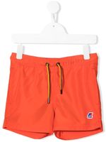K Way Kids short de bain à logo imprimé - Orange