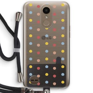 Bollen: LG K10 (2017) Transparant Hoesje met koord