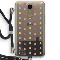 Bollen: LG K10 (2017) Transparant Hoesje met koord