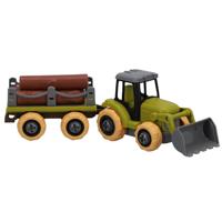 Farm tractor met aanhanger