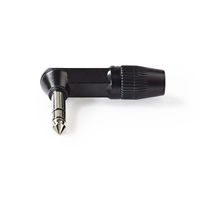 Nedis 6,35 mm Audioconnector | Gehoekt | Male | Soldeer | 8.0 mm | 1 stuks - COTP23903BK COTP23903BK - thumbnail