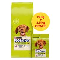 PURINA Dog Chow Adult Lamb - droog hondenvoer - 14 + 2,5kg