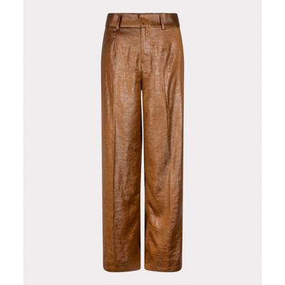 Esqualo - Bruin | Dames | Broek | Bruin | 48 | regular | Kamst mode