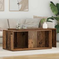 Koffietafel Set 2 pcs Oudhout Bewerkt hout