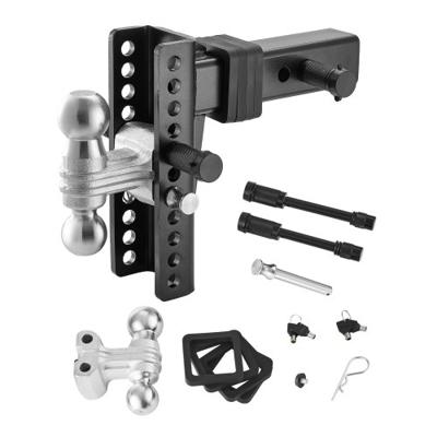 VEVOR Trekhaak 63,5 mm ontvanger 30 cm hoogte dubbele kogelkoppeling 9980 kg