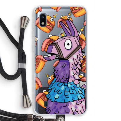 Loot Burger: Samsung Galaxy A10 Transparant Hoesje met koord