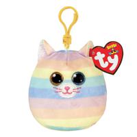 Ty Squish a Boo Clips Heather Cat 8cm