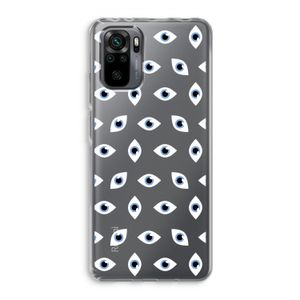 Eyes pattern: Xiaomi Redmi Note 10 Pro Transparant Hoesje